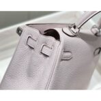 HERM Kelly 20cm Bag In Mauve Pale   PHW - Image 7