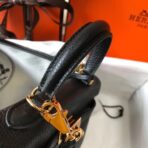 HERM Kelly 20cm Bag In Black   GHW - Image 4