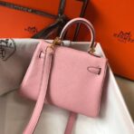 HERM Kelly 20cm Bag In Pink   GHW - Image 2