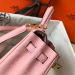 HERM Kelly 20cm Bag In Pink   GHW - Image 4