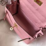 HERM Kelly 20cm Bag In Pink   GHW - Image 8