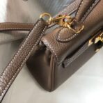 HERM Kelly 20cm Bag In Taupe   GHW - Image 5