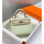 HERM Kelly 20cm Bag In Vert Fizz   PHW - Image 2