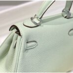 HERM Kelly 20cm Bag In Vert Fizz   PHW - Image 8