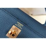 HERM Kelly 25cm Retourne Bag In Agate Blue - Image 3
