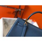 HERM Kelly 25cm Retourne Bag In Agate Blue - Image 6
