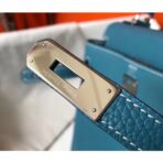 HERM Kelly 25cm Retourne Bag In Blue Jean - Image 5