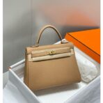 HERM Kelly 25cm Retourne Bag In Chai   GHW - Image 2
