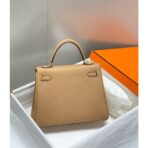 HERM Kelly 25cm Retourne Bag In Chai   GHW - Image 3