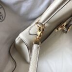 HERM Kelly 25cm Retourne Bag In Craie - Image 4