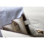 HERM Kelly 25cm Retourne Bag In Craie - Image 6