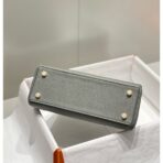 HERM Kelly 25cm Retourne Bag In Gris Meyer - Image 4