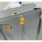 HERM Kelly 25cm Retourne Bag In Gris Meyer - Image 5