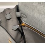 HERM Kelly 25cm Retourne Bag In Gris Meyer - Image 7
