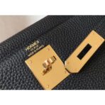 HERM Kelly 25cm Retourne Bag In Black - Image 7