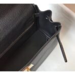 HERM Kelly 25cm Retourne Bag In Black - Image 8