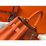 HERM Kelly 25cm Retourne Bag In Orange - Image 3