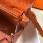 HERM Kelly 25cm Retourne Bag In Orange - Image 8