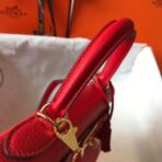 HERM Kelly 25cm Retourne Bag In Red - Image 4