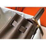HERM Kelly 25cm Retourne Bag In Taupe - Image 4