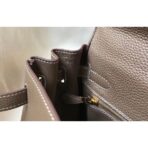 HERM Kelly 25cm Retourne Bag In Taupe - Image 7