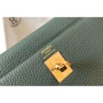 HERM Kelly 25cm Retourne Bag In Vert Amande - Image 4
