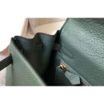 HERM Kelly 25cm Retourne Bag In Vert Amande - Image 7