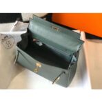 HERM Kelly 25cm Retourne Bag In Vert Amande - Image 8
