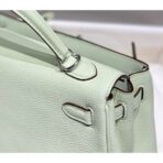 HERM Kelly 25cm Retourne Bag In Vert Fizz - Image 6