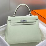 HERM Kelly 25cm Retourne Bag In Vert Fizz