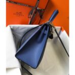 HERM Kelly 25cm Sellier Bag In Agate Blue - Image 6