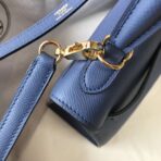 HERM Kelly 25cm Sellier Bag In Agate Blue - Image 7