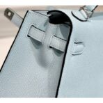 HERM Kelly 25cm Sellier Bag In Blue Brume - Image 7