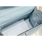 HERM Kelly 25cm Sellier Bag In Blue Brume - Image 9