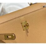 HERM Kelly 25cm Sellier Bag In Chai   GHW - Image 5