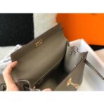 HERM Kelly 25cm Sellier Bag In Gris Asphalt - Image 8