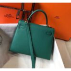 HERM Kelly 25cm Sellier Bag In Malachite - Image 2