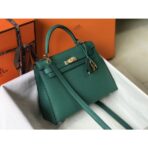 HERM Kelly 25cm Sellier Bag In Malachite - Image 4
