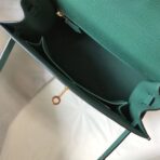 HERM Kelly 25cm Sellier Bag In Malachite - Image 8