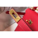 HERM Kelly 25cm Sellier Bag In Red - Image 6