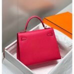 HERM Kelly 25cm Sellier Bag In Rose Extreme - Image 2