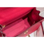 HERM Kelly 25cm Sellier Bag In Rose Extreme - Image 9