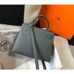 HERM Kelly 25cm Sellier Bag In Vert Amande - Image 2