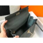 HERM Kelly 25cm Sellier Bag In Vert Amande - Image 8