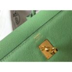 HERM Kelly 25cm Sellier Bag In Vert Criquet - Image 6