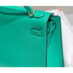 HERM Kelly 25cm Sellier Bag In Vert Jade - Image 7