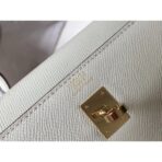 HERM Kelly 25cm Sellier Bag In White - Image 3