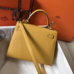 HERM Kelly 25cm Sellier Bag In Yellow - Image 2