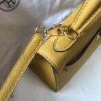 HERM Kelly 25cm Sellier Bag In Yellow - Image 4