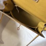 HERM Kelly 25cm Sellier Bag In Yellow - Image 7